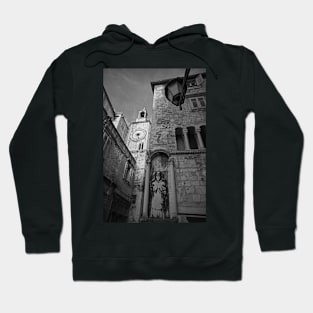 Pjaca Clock Tower and Cyprians Palace, Split, Croatia Hoodie